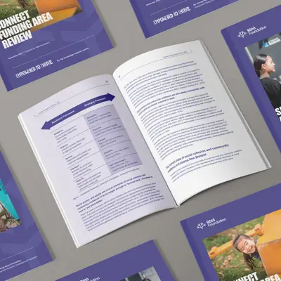 birds eye view of booklets