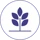 Purple larger sprout icon