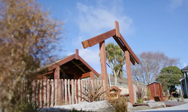 Entrance of a Marae